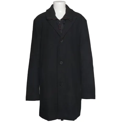 Coat (Black) from Calamar Polyamide, Polyester, Wool