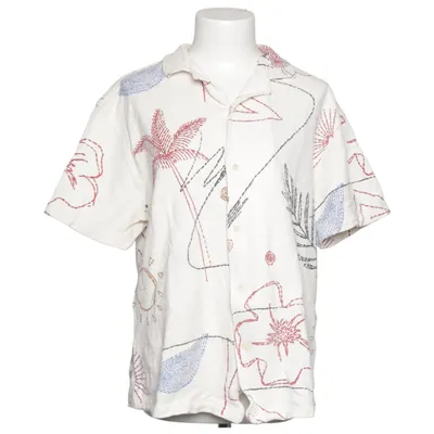 Chemise à manches courtes (Blanc, Multicolore) de Pull & Bear Coton