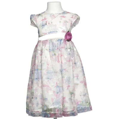 Blomsterpigekjole (Hvid, Blå, Pink, Grøn) fra Topolino Bomuld, Polyester