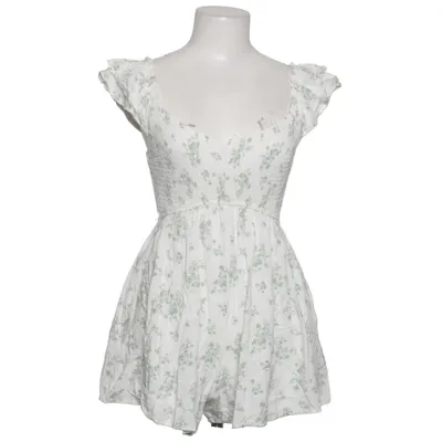 Byxdress (Vit, Grön) från Hollister Polyester, Viskos