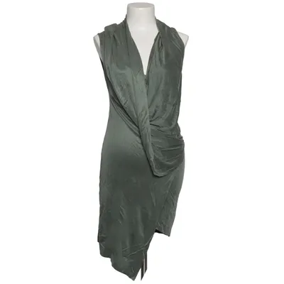 Wikkeljurk (Groen) van Helmut Lang Cupro, Polyester