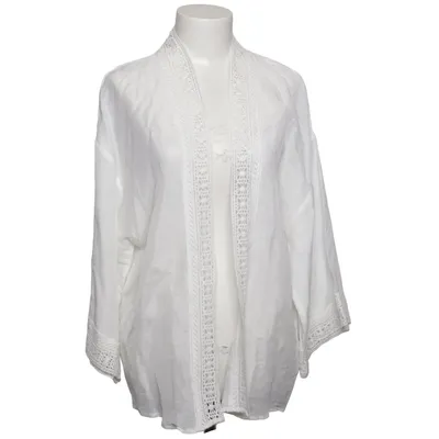 Kimono (White) from Linea Tesini Cotton, Linen, Viscose