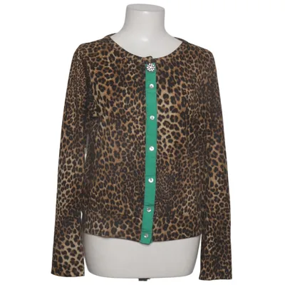 Cardigan (Brown, Green) from La Fée Maraboutée Elastane, Polyester