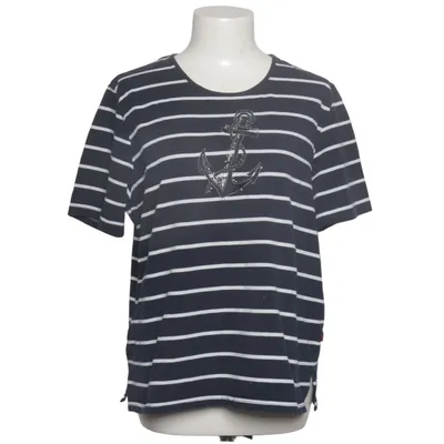 T-shirt (Blå, Vit) från MF Bomull, Elastan