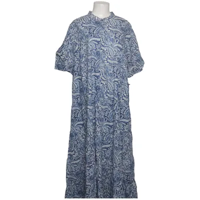 Maxi dress (Blue, White) from H&M Cotton