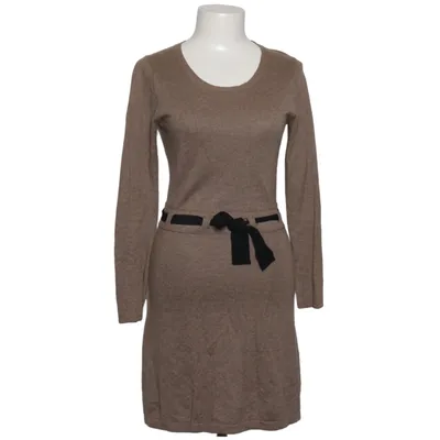 Jurk (Beige, Zwart) van Kew 159 Katoen, Polyester, Viscose, Wol