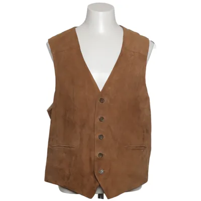 Leren vest (Bruin) van Wellington of bilmore Leer, Polyester