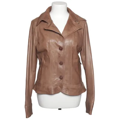 Veste en cuir (Marron) de Sandro Ferrone Cuir, Polyester