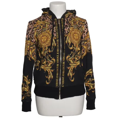 Kapuzenpullover (Schwarz, Gold, Mehrfarbig) von Versace Jeans Couture Baumwolle, Elasthan