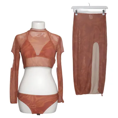 Swim set (Brown) Elastane, Polyester