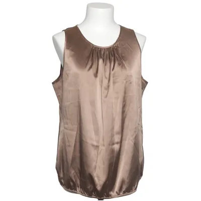 Top (Brown) from Herzensangelegenheit Elastane, Silk