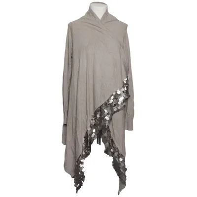 Cardigan (Beige, Silver) from Bluoltre Polyamide, Polyester, Viscose