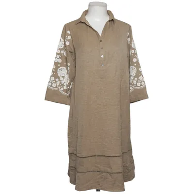 Robe longue (Marron, Blanc) de Aura