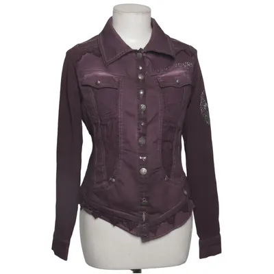 Veste (Violet) de Tredy Coton, Élasthane, Lin, Polyester