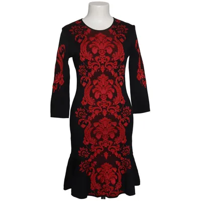 Kleid (Schwarz, Rot) von Roberto Cavalli Polyamid, Polyester, Viskose