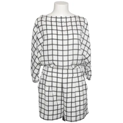 Jumpsuit (Weiß, Schwarz) von Diane von Furstenberg Elasthan, Polyamid, Polyester, Seide
