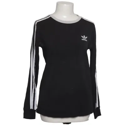 Langærmet t-shirt (Sort, Hvid) fra Adidas Originals Bomuld, Elastan