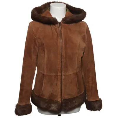 Shearling jacket (Brown) from Snap Shot Polyester