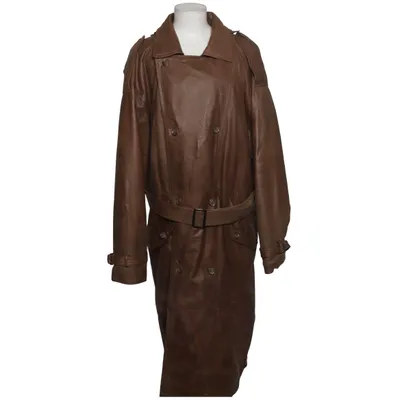 Leather coat (Brown) from Angelo Litrico