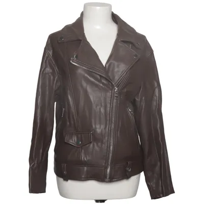 Biker jacket (Brown) from Bershka Polyester