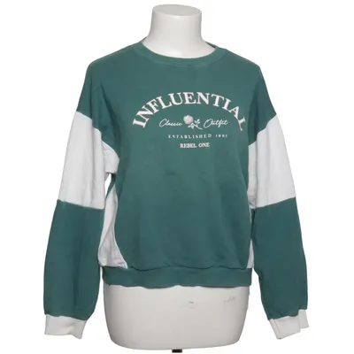 Sweatshirt (Green, White) from Pacific Republic Pull & Bear Cotton, Polyester