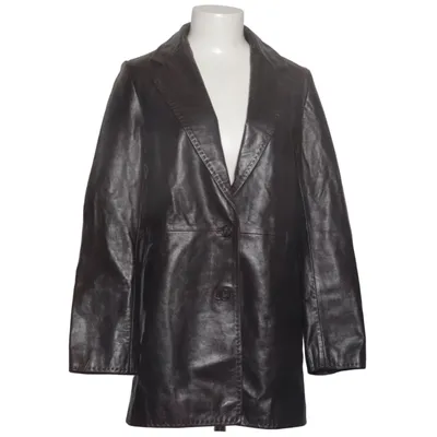 Läderjacka (Brun) från Zara Leather Collection Skinn, Polyester
