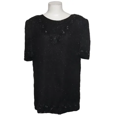 Top (Black) from Sixth Sense Polyester, Silk