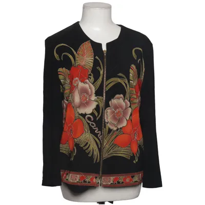Jacket (Black, Multicolored) from Hermann Lange Acetate, Elastane, Polyester
