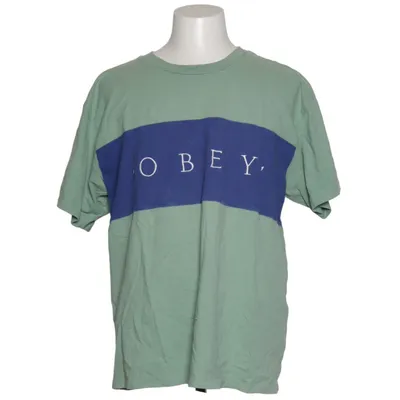 T-shirt (Vert, Bleu) de Obey Coton