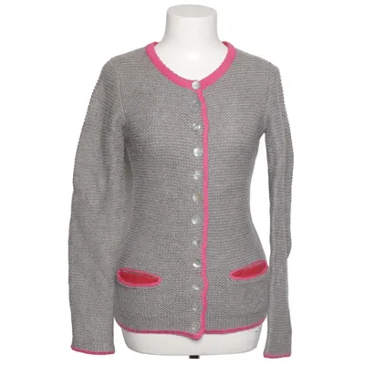 Cardigan (Gris, Rose) de Mrs. Foxworthy Angora, Polyamide, Polyester, Viscose, Laine