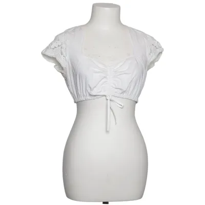 Dirndlblus (Vit) från Hess Bomull, Polyester
