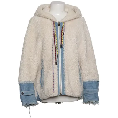 Veste (Beige, Bleu) de Giovanni Acrylique, Coton, Polyester, Laine