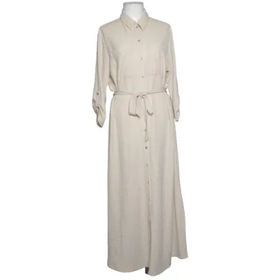 Skjortekjole (Beige) fra Sora Elastan, Polyester