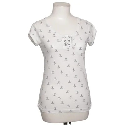 T-shirt (Hvid, Blå) fra Essentials Bomuld