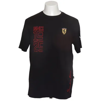 T-shirt (Zwart) van Puma x Ferrari Katoen, Elastaan