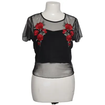 Top (Black, Red) from Hollister Polyester, Viscose