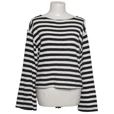 Sweater (Black, White) from H&M Cotton, Polyester