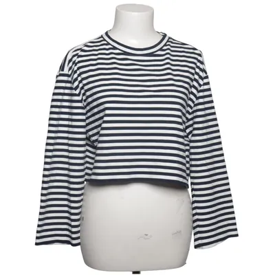 Langærmet t-shirt (Blå, Hvid) fra Maje Elastan, Polyamid, Viscose