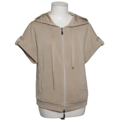 Kurzärmeliger Hoodie (Beige) von Creation L Elasthan, Modal, Polyester