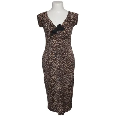 Kjole (Brun, Sort) fra Pinup Couture Bomuld, Polyester