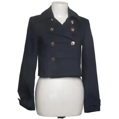 Blazer (Black) from Zara Cotton, Elastane, Polyester