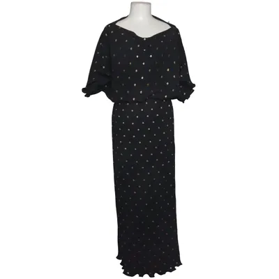 Maxikjole (Sort, Guld) fra Never Fully Dressed Elastan, Polyester
