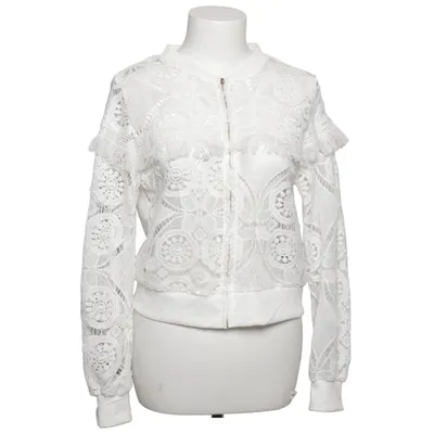 Cardigan (White) from Shein Polyester