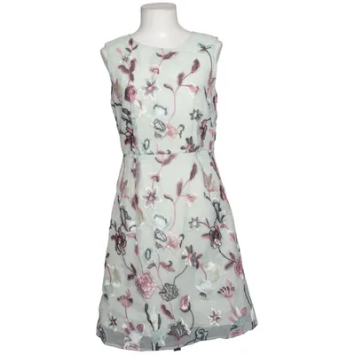 Robe (Blanc, Multicolore, Turquoise) de Sandrine Coton, Polyamide, Polyester