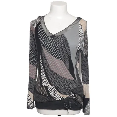 Wrap blouse (Black, Gray, White, Multicolored) from Lisa Tossa Elastane, Viscose