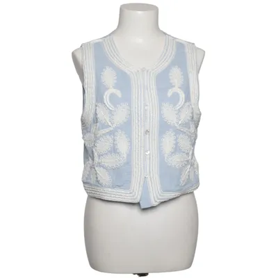 Vest (Blue, White) from Effeny Cotton