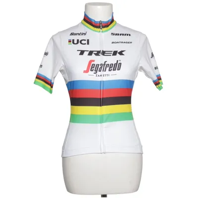 Cykeltrøje (Hvid, Flerfarvet) fra Santini Elastan, Polyester