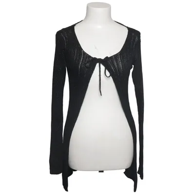 Cardigan cache-cœur (Noir) de Alohas Fibre métallique, Polyamide, Viscose