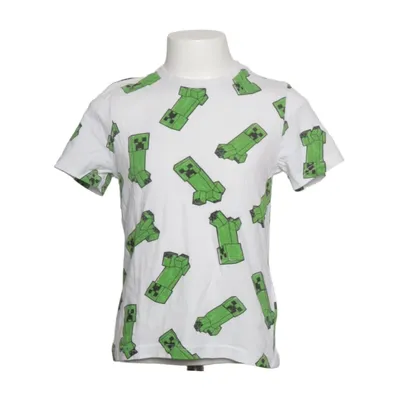 T-shirt (Wit, Groen) van Minecraft Katoen