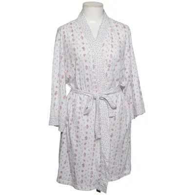 Dressing gown (White, Pink) from Aria Cotton, Polyester